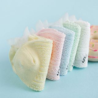 SÉT 5 ĐÔI Tất lưới cổ ngắn cho bé