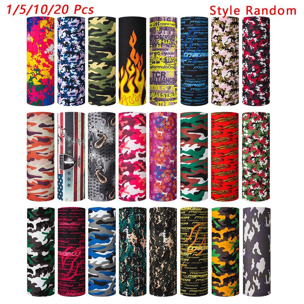 Set 1 / 5 / 10 / 20 Khăn Choàng Cổ Ống Họa Tiết Rằn Ri Chống Bụi Thời Trang Thể Thao Ngoài Trời