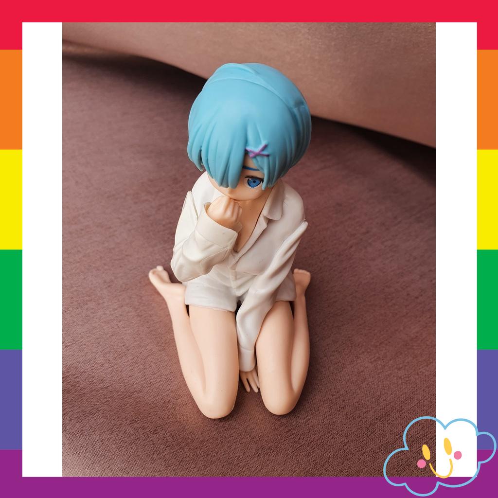 Mô Hình Rem Mặc Áo Sơ Mi Figure Re: Zero Mô Hình Không Hộp