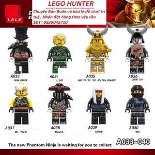 Xếp hình Ninjago Minifigures mô hình nhân vật bán lẻ A 033 - A 040