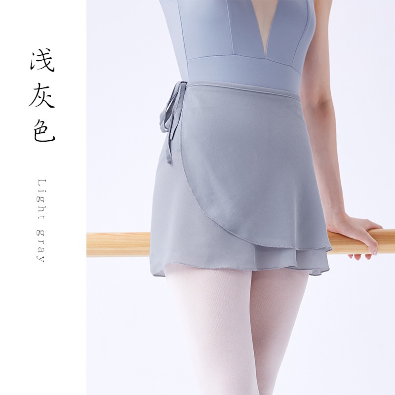Chân váy múa ba lê bằng vải voan thắt dây thời trang cho nữ