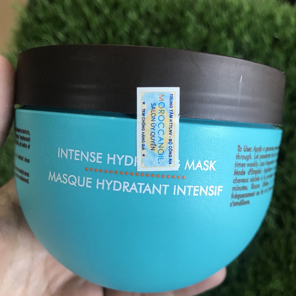 Chính hãng  Dầu hấp Moroccanoil Intense Hydrating Mask (vành đen) cho tóc khô 250ml ( New 2021 )