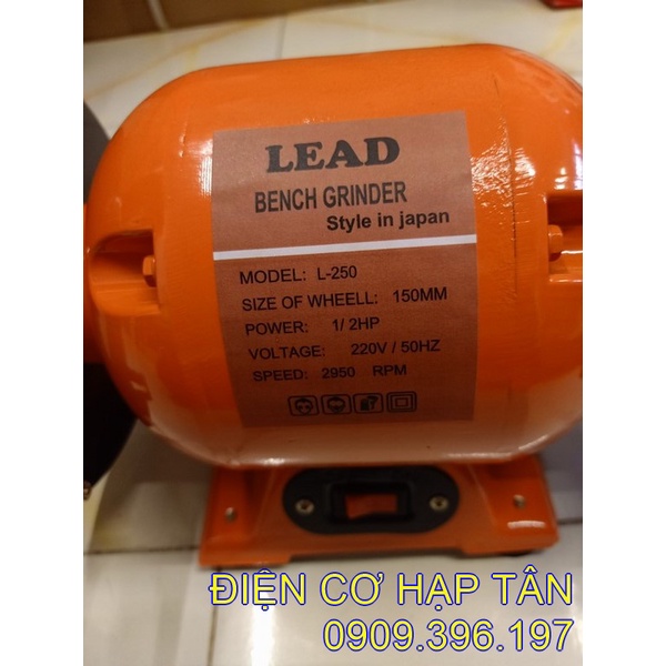 MÁY MÀI 2 ĐÁ  CHÍNH HÃNG 1/4HP – 1/2 HP CHÍNH HÃNG LEAD – NHẬT BẢN