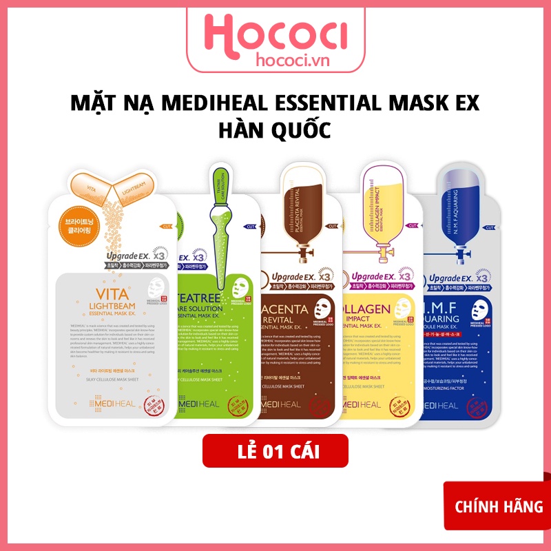 ✅[CHÍNH HÃNG] Mặt Nạ Mediheal Dưỡng Trắng Da, Giảm Mụn, Tái Tạo, Phục Hồi Da