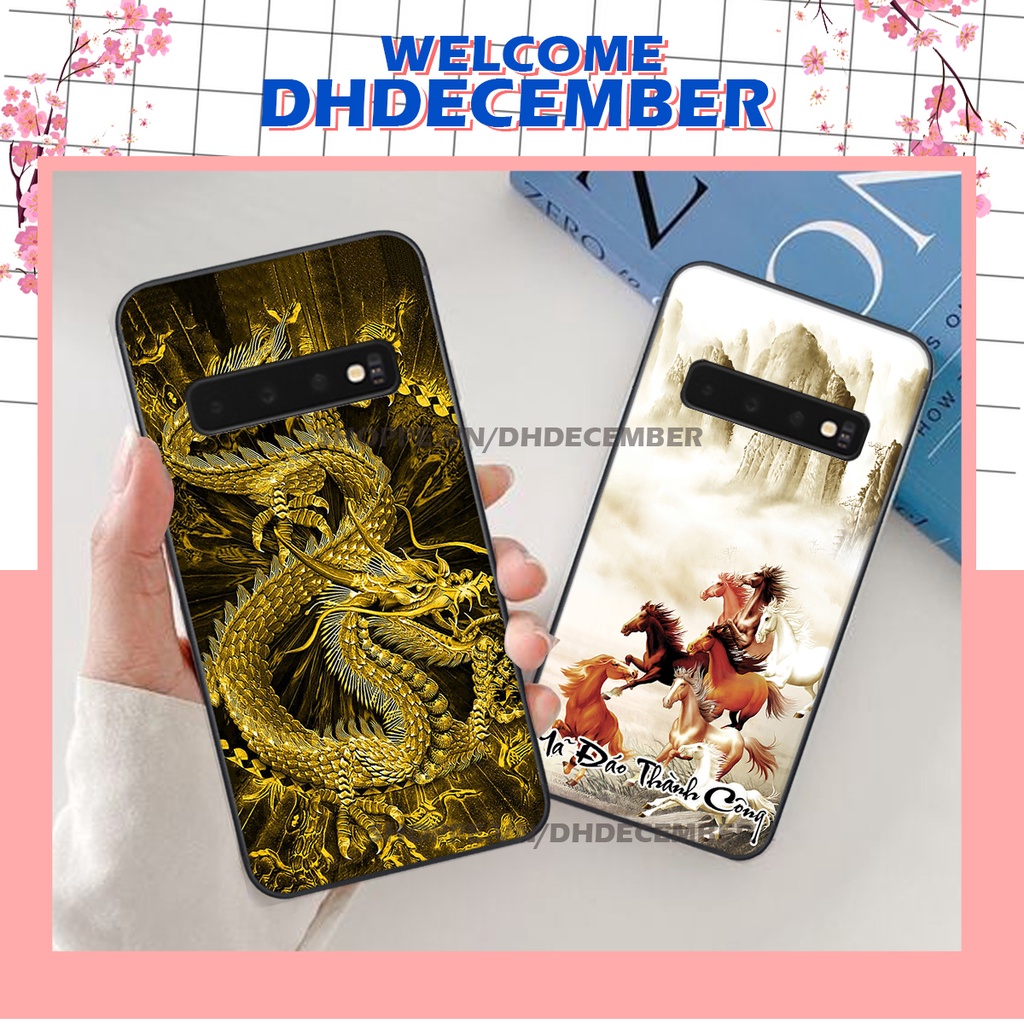 Ốp lưng Samsung Galaxy S10  / S10 PLUS / S10 5G in hình thư pháp tâm an vạn sự an ,mã đáo thành công SIÊU CHẤT