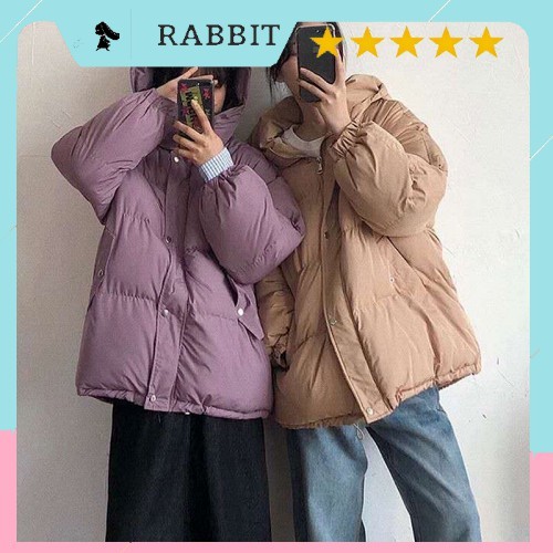 Áo phao béo trơn unisex có size nam nữ hàng dày nặng 1000g | WebRaoVat - webraovat.net.vn