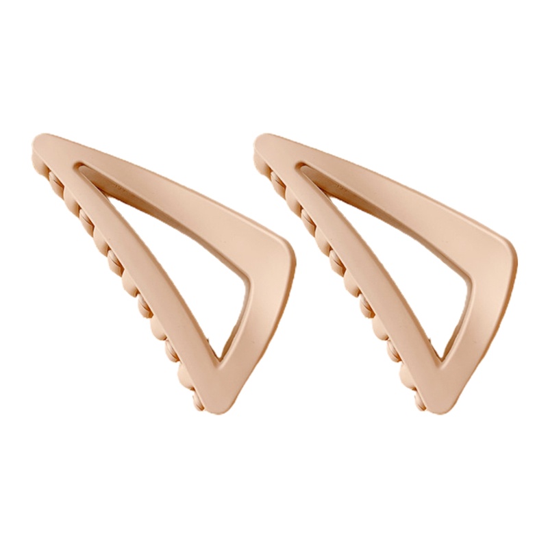 Flgo Kẹp Tóc Đuôi Ngựa Hình Tam Giác Màu Nhám Chống Trượt