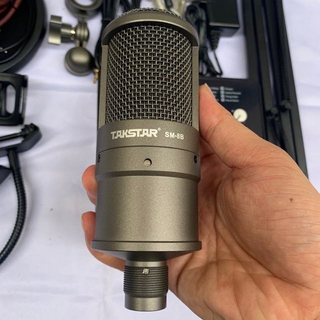 COMBO THU ÂM LIVESTREAM MIC TAKSTAR SM8B-CARD ICON UPOD NANO BH 12 tháng