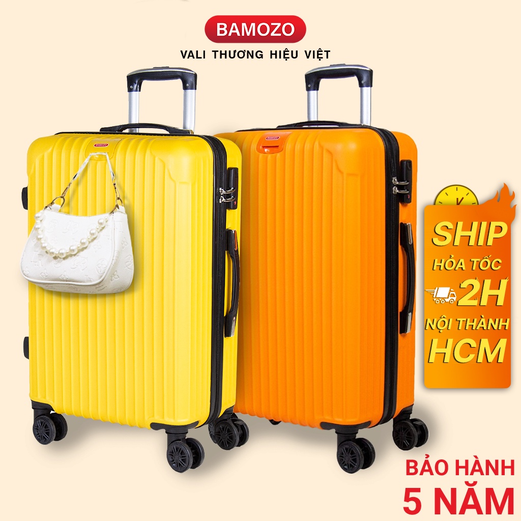 ☢Vali kéo Bamozo 8801/8809 nhựa dẻo cao cấp chống va đập, trầy xước - Bảo hành 5 năm, 1 đổi 30 ngày