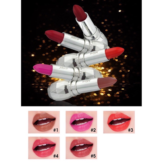 SON LÌ MỊN MÔI Mira Hydro Shine Lips matte 4g