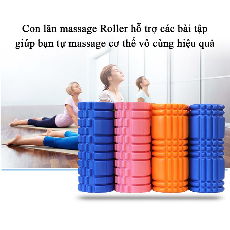 Con lăn massage Foam Roller Topbody, nhiều kích thước