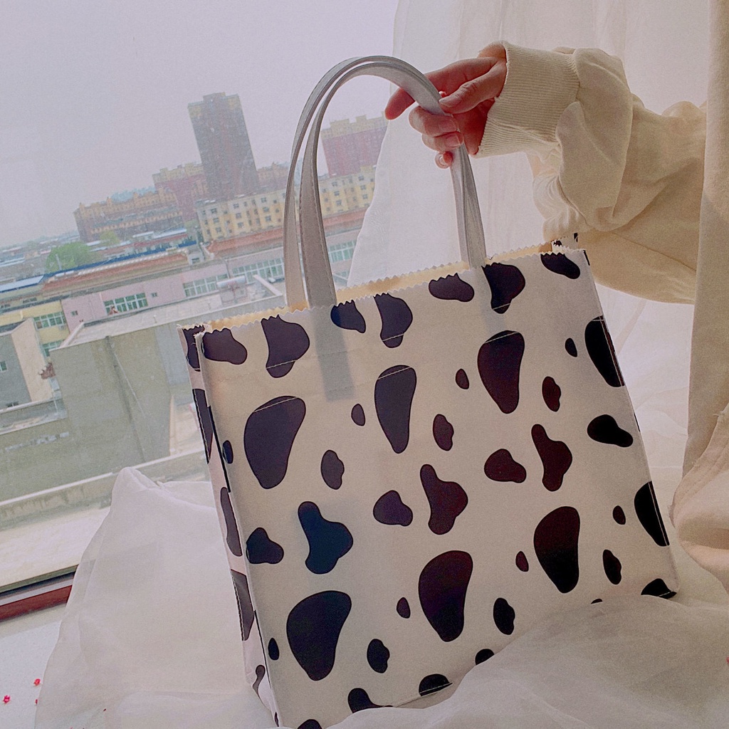 Túi Vải Canvas Mềm In Họa Tiết Phong Cách Harajuku Nhật Bản Cho Nữ