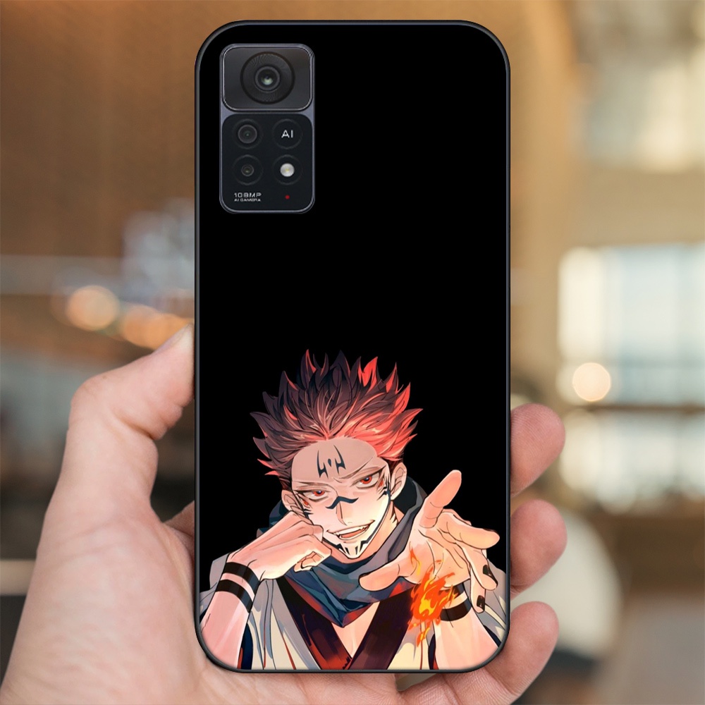 Ốp lưng Xiaomi Redmi Note 11 Pro 5G viền đen in hình Yuji Jujutsu Kaisen