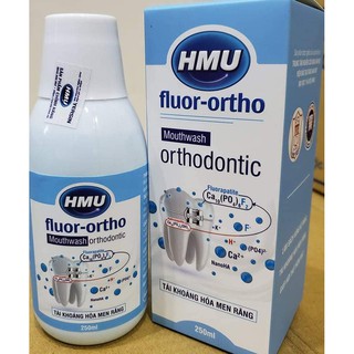 NƯỚC SÚC MIỆNG DÙNG CHO BỆNH NHÂN CHỈNH NHA CỦA ĐẠI HỌC Y HÀ NỘI: HMU FLUOR-ORTHE