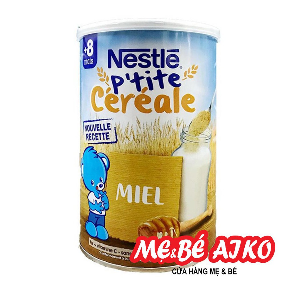 Bột Lắc Sữa Nestle Ptite Cereale 400g Vị Mật Ong Cho Bé Từ 8m+