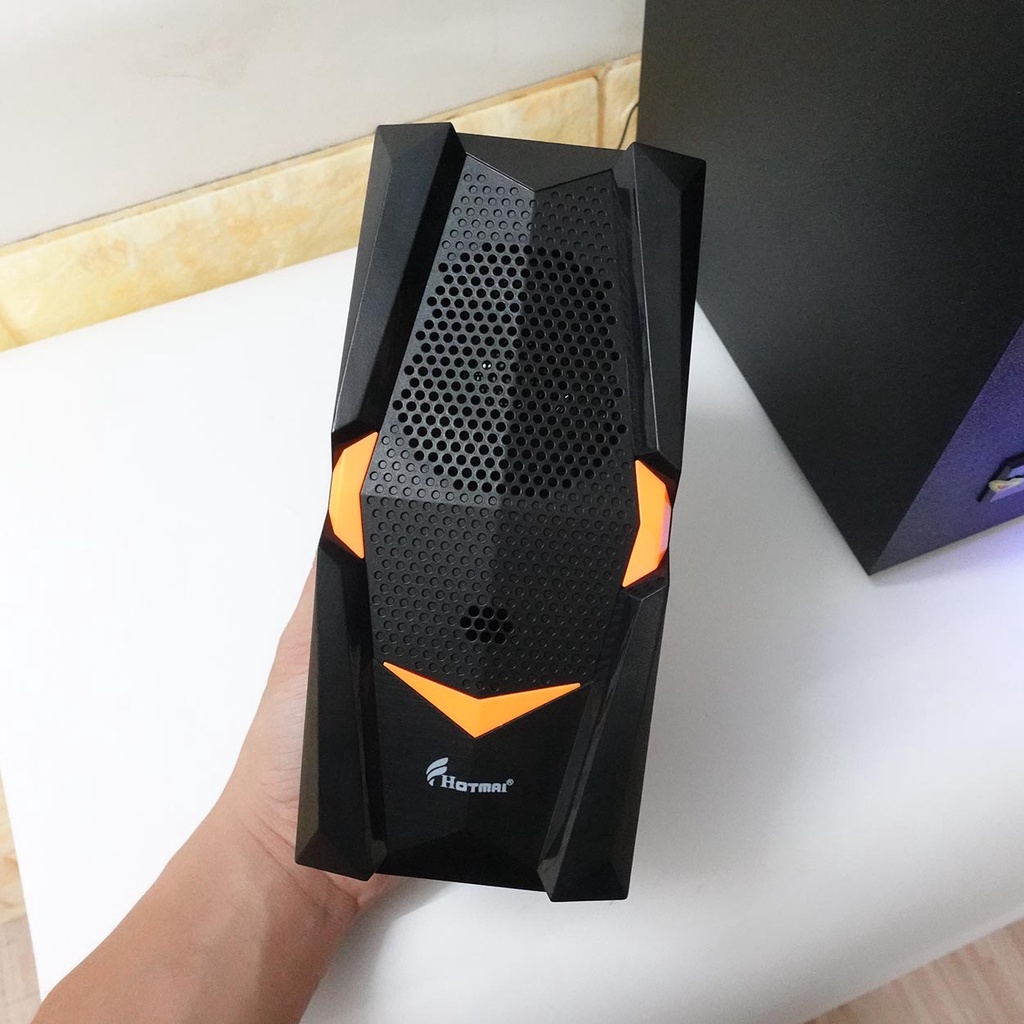 Loa bluetooth vi tính để bàn Hotmai HT-109BT | Loa vi tính có led chất âm mạnh mẽ, Usb Thẻ Nhớ | Bảo hành 6 tháng