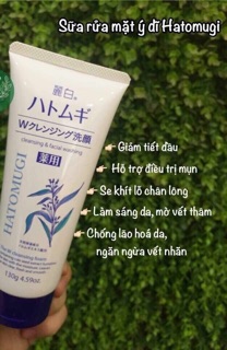Sữa rửa mặt ý dĩ Hatomugi