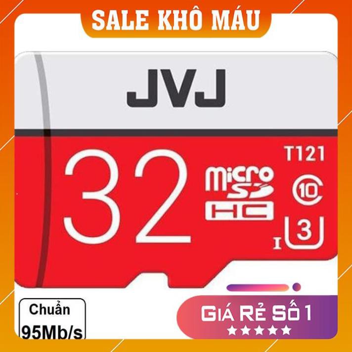 [giá sốc] Thẻ nhớ 32Gb JVJ Pro U3 Class 10 – chuyên dụng cho CAMERA tốc độ cao