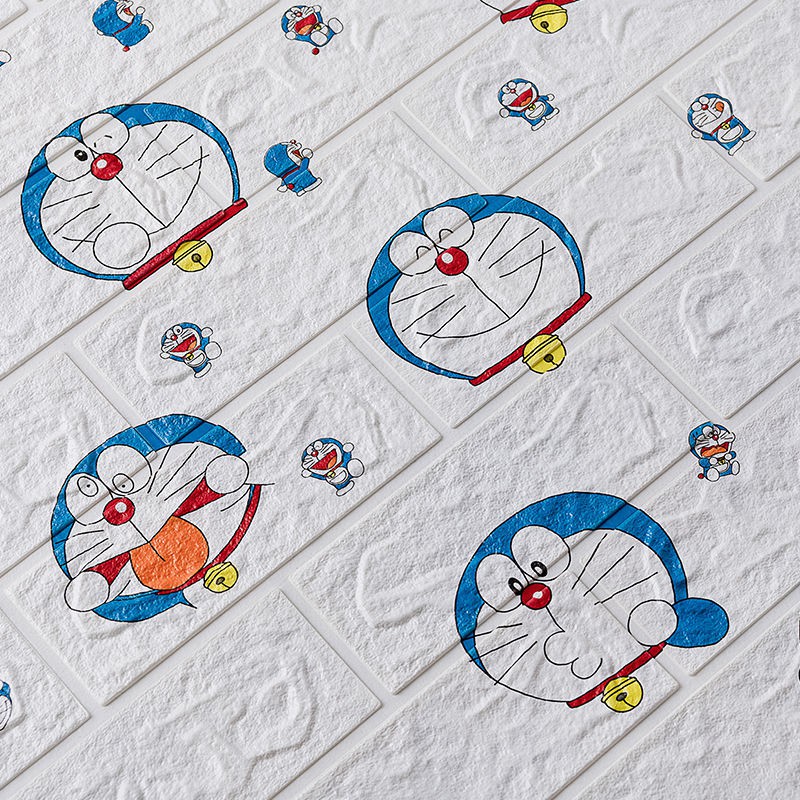 Giấy Dán Tường Họa Tiết Doraemon 3d Chống Va Chạm Không Thấm Nước 85616815