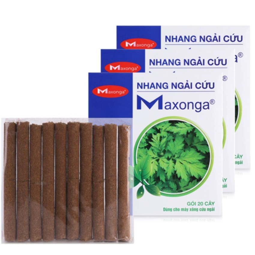 Bộ 4 hộp nhang máy cứu ngải Maxonga