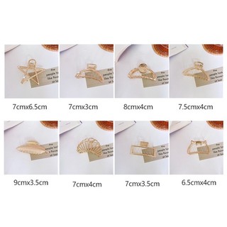SET 8 KẸP BÚI TÓC SANG CHẢNH MẠ VÀNG