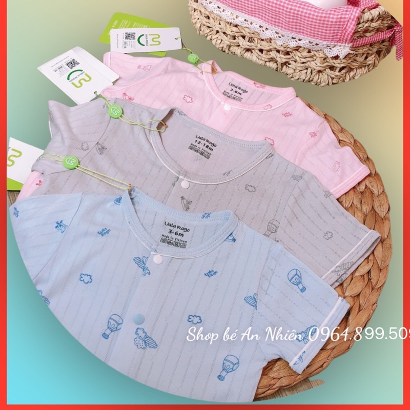 BỘ TAY NGẮN UALAROGO CHO BÉ-VẢI THÔNG HƠI PEPTIT THUN LẠNH