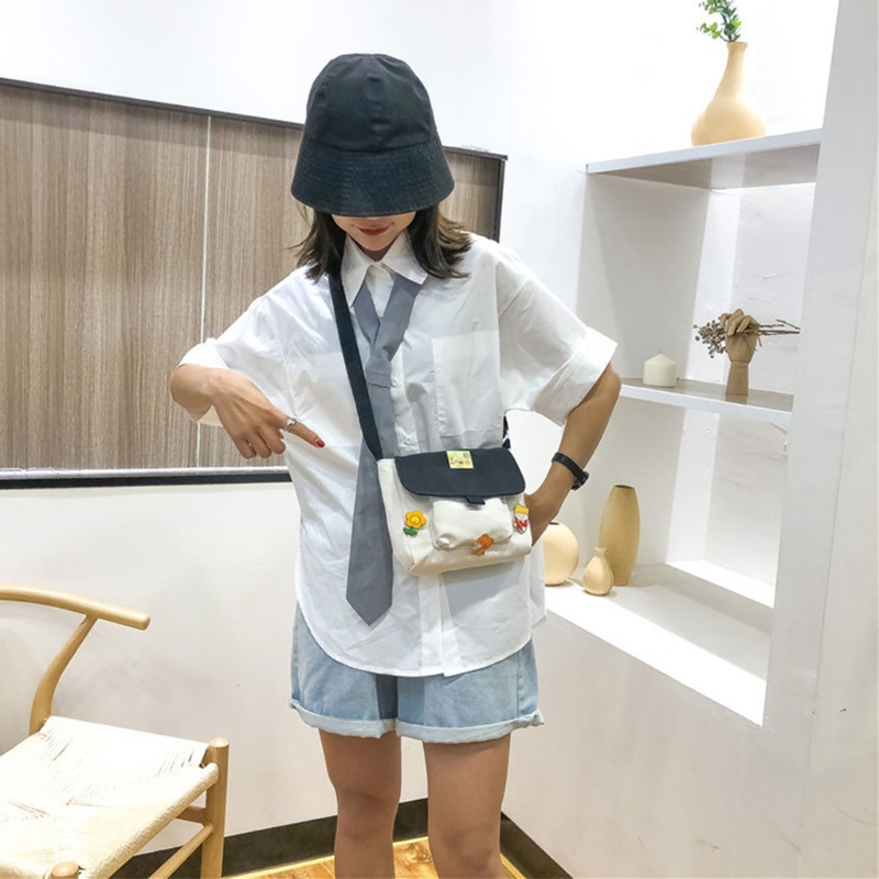 Túi Xách Mua Sắm Bằng Vải Canvas In Họa Tiết Ngọt Ngào Cho Nữ
