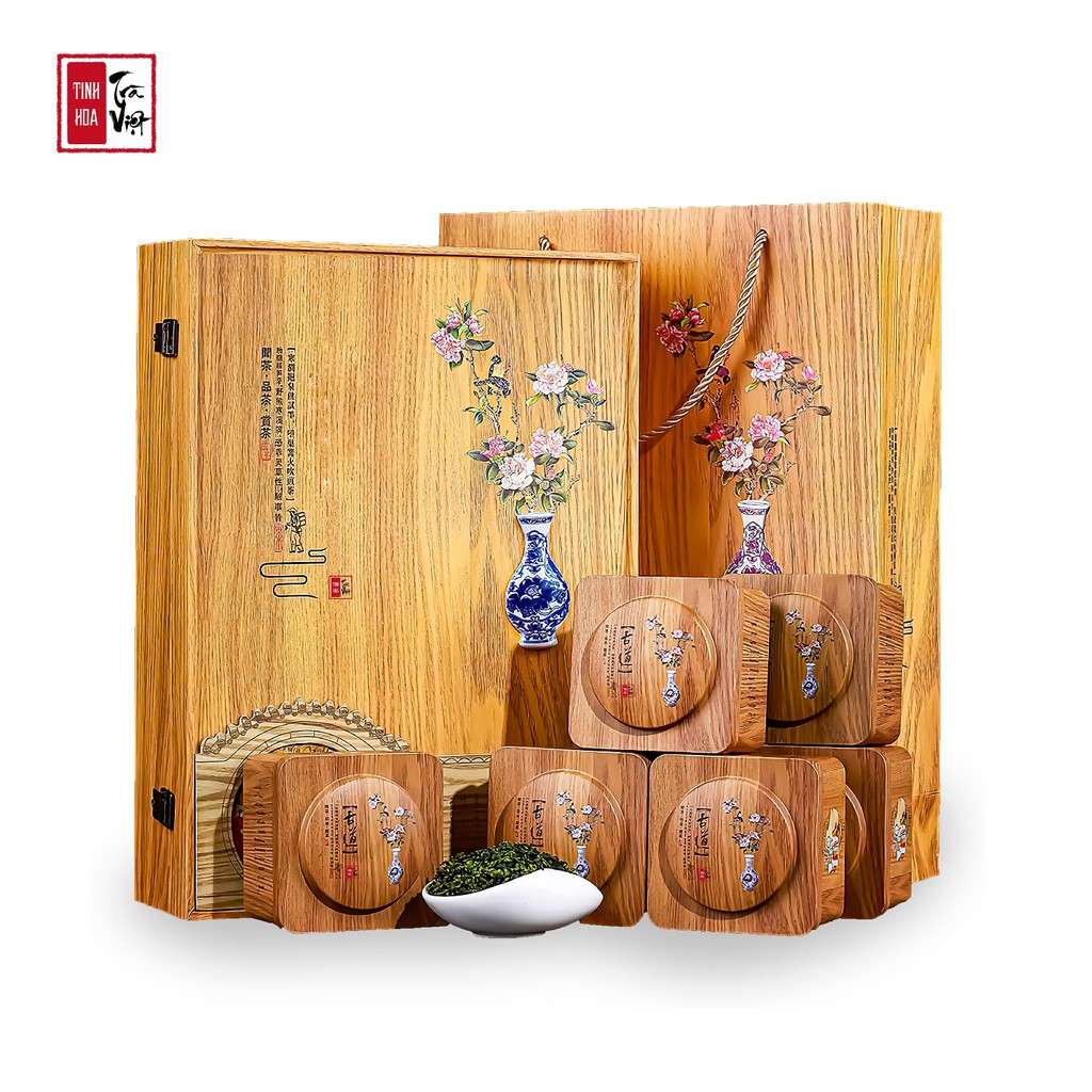[CAO CẤP] Hộp Trà Biếu Tết Thiết Quan Âm - Quà Biếu Sang Trọng 2021