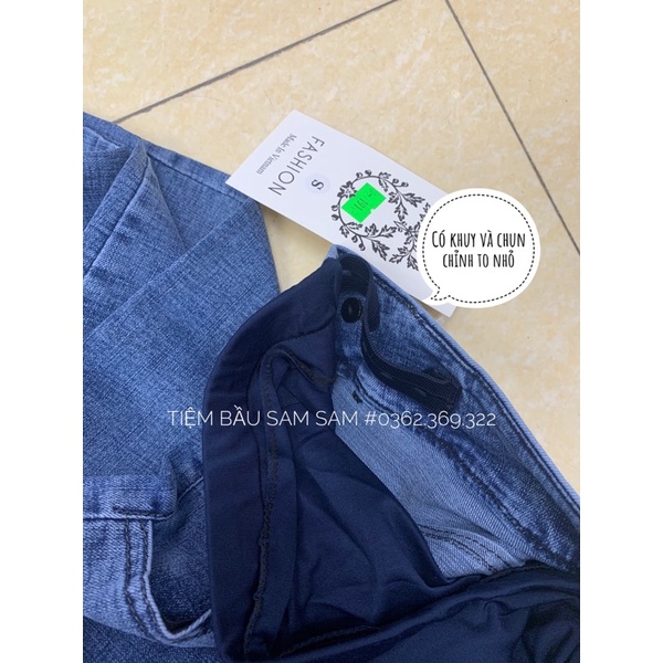 QUẦN JEANS BÒ BẦU DÀI DÁNG RỘNG BAGGY MỀM CO GIÃN CỰC ĐẸP