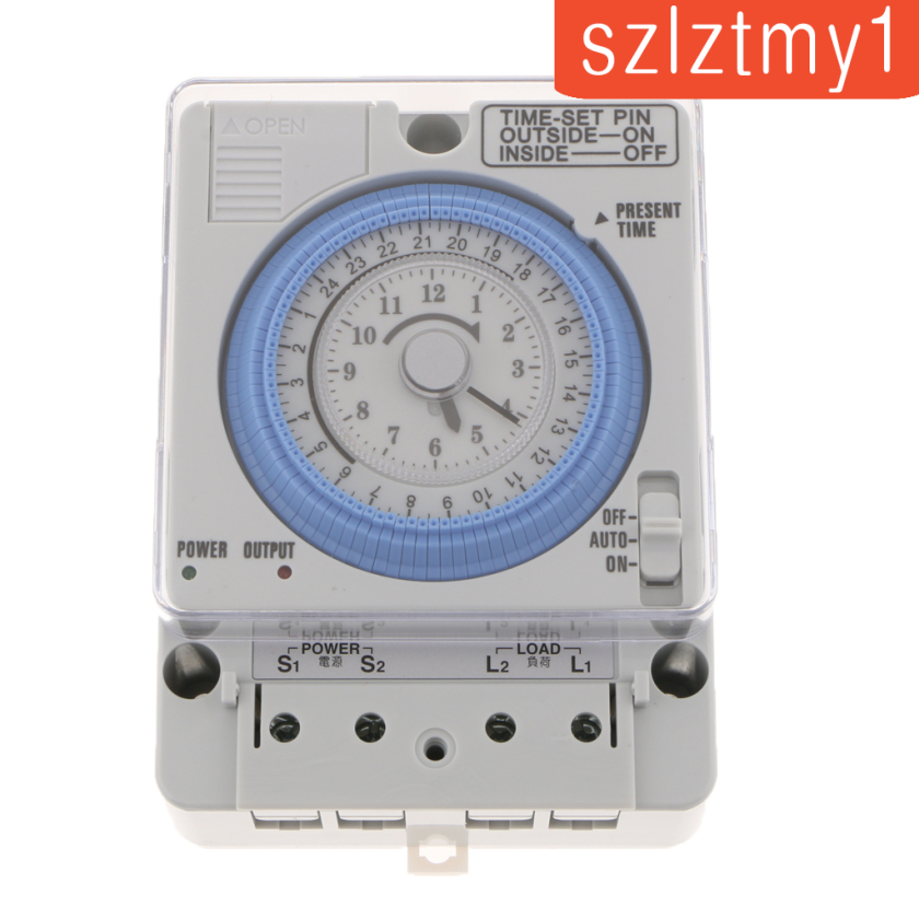 [Thunder] Din Rail 24H Chronometry Timer Mechanical Switch Industrial Analogue Timer