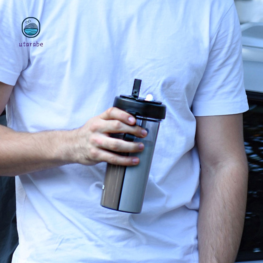 Bình nước có hai ngăn ống hút 420/600ml