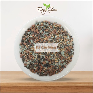 Đá cầu vồng, đá khoáng nhập khẩu giữ màu cho sen đá, xương rồng