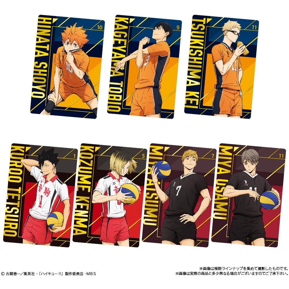 Thẻ bài sưu tập bánh xốp Wafer Haikyu!! Haikyu chính hãng - Gói mới chưa bóc