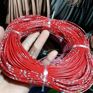 Dây điện nhật 0.3mm cuộn 100m - dây điện đơn mềm lõi đồng cao cấp nặng 450g~ 470g