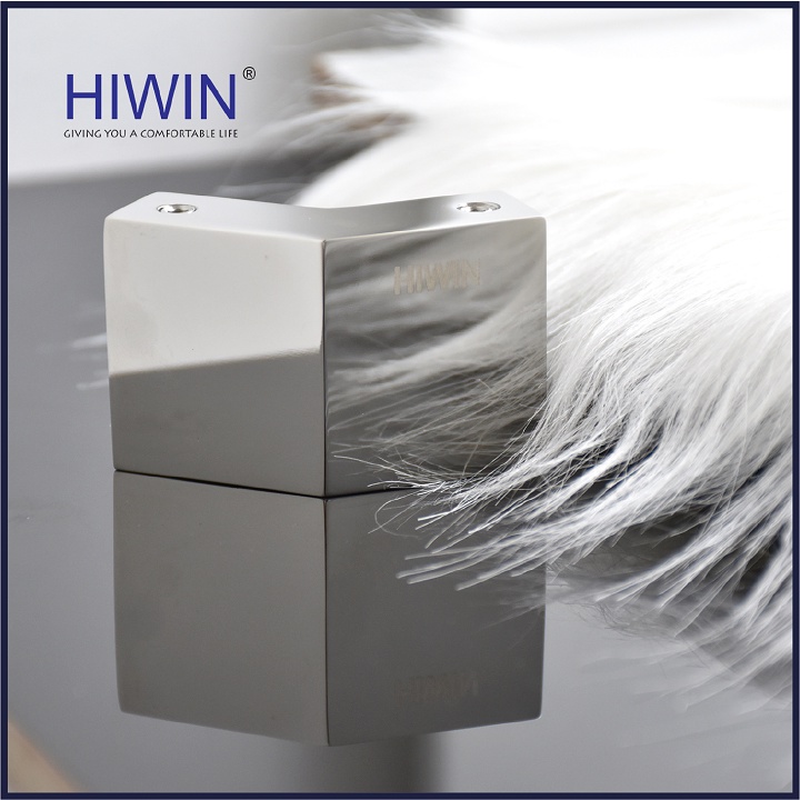 Chuyển góc 135 độ phòng tắm kính chất liệu inox 304 mặt gương dùng cho ống 10x30mm HIWIN SB-614F
