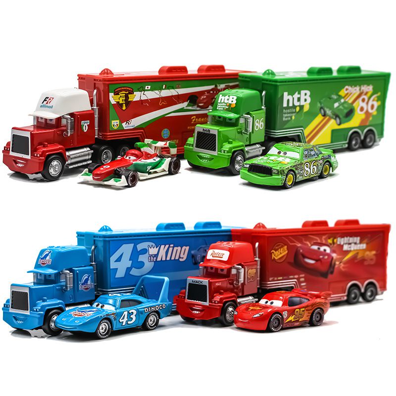Mô hình xe hơi Mcqueen Roadblock Cool Sister 95 hoạt hình Disney tỷ lệ 1:55