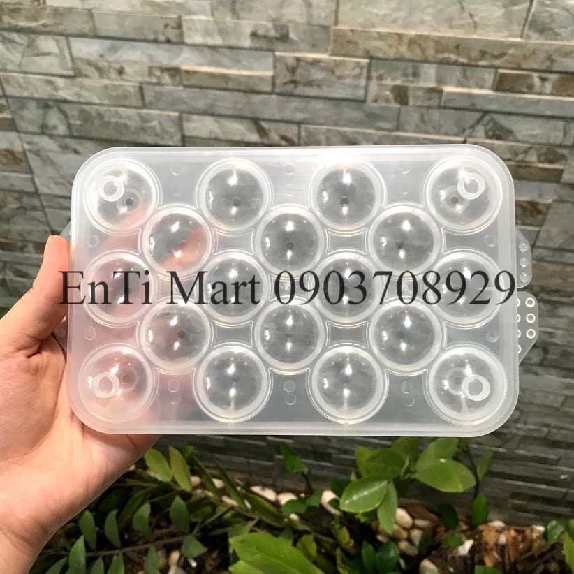 Khuôn thạch bi 2.5cm socola phomai tròn 18 viên - Round ice tray jelly mold HPL79