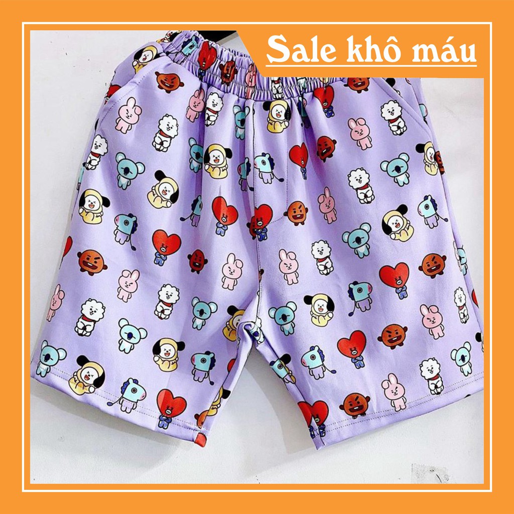 [chuẩn shop]  Short BT21 ngộ nghĩnh unisex 15000