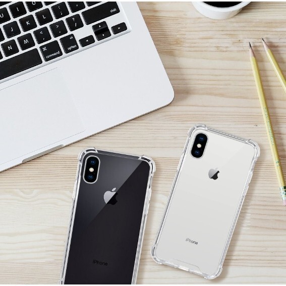 Ốp Lưng Chống Sốc Silicone Trong Suốt Ốp Lưng Điện Thoại iPhone XS XR XS Max 8 7 6 6S 6S Plus Trong Suốt Bảo Vệ Da Tay