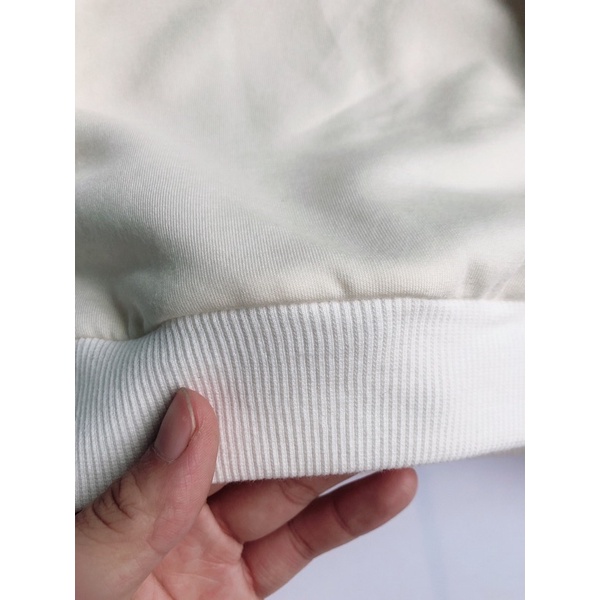 Áo hoodie nỉ bông mềm mại gấu thêu xinh xắn cho bé