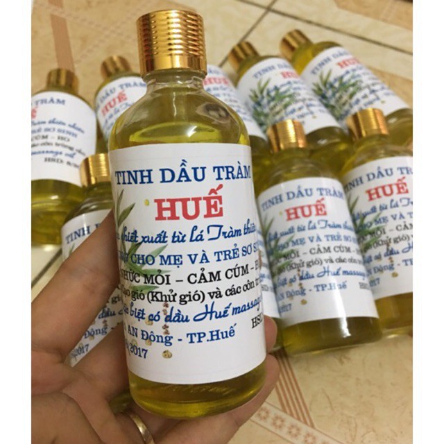 Tinh dầu tràm Huế 100ml nguyên chất cho mẹ và bé