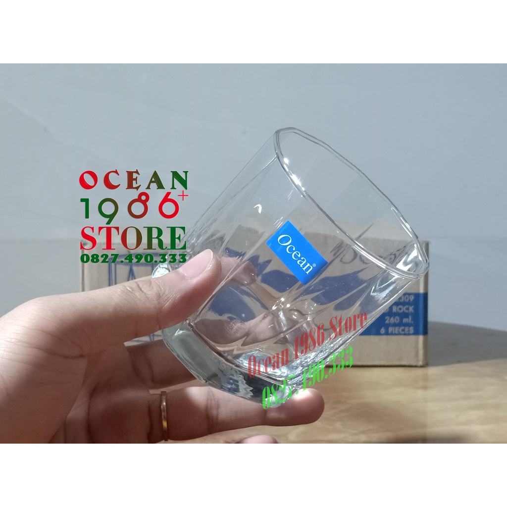 Bộ 6 Cốc Thủy Tinh Rock Pyramid Ocean – B02309 – 260ml