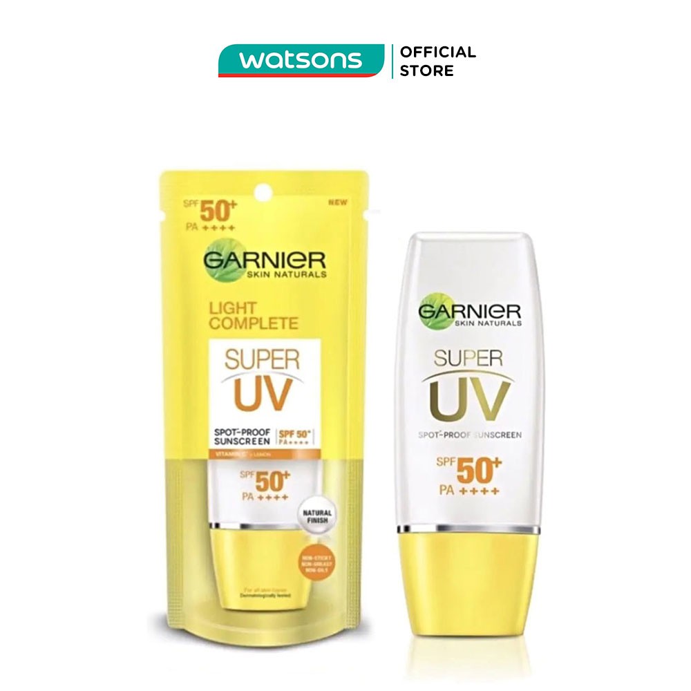 Kem Chống Nắng Garnier Light Complete Super Uv Làm Sáng Da Spf50+ Pa++++ 30Ml