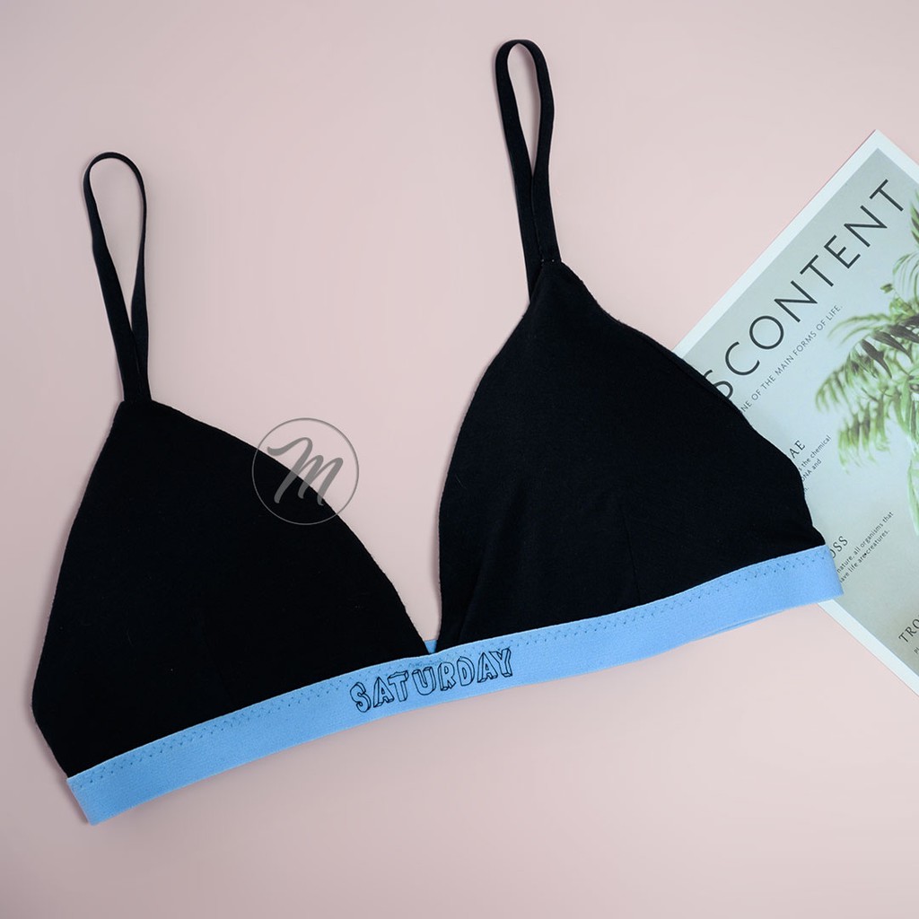 Áo Lót Nữ Bralette Sunflower Trơn Không Gọng Mút Mỏng (Mustoto MA01)