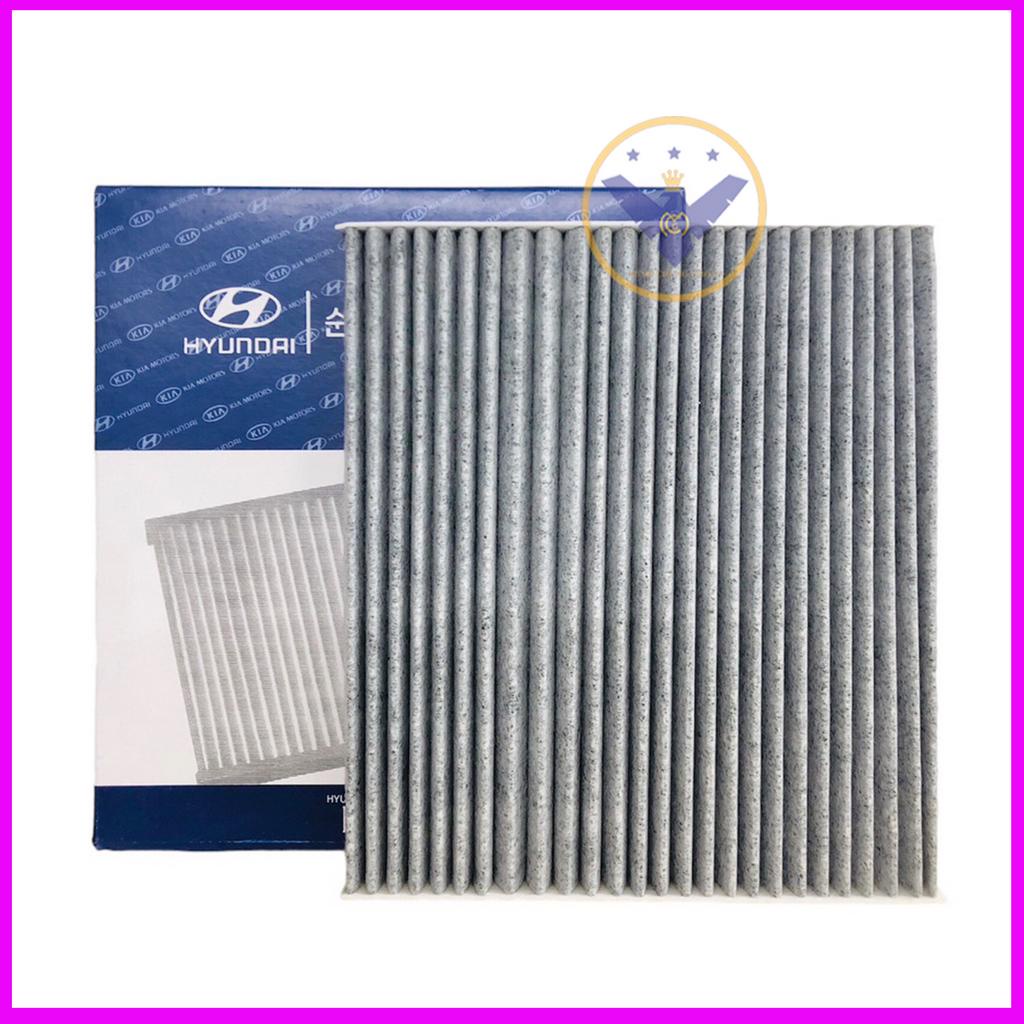 Combo 2 Lọc gió điều hòa than cho xe Santafe , Sedona, Cerato 2.0, Optima, Sonata, Carnival, Azera  -mã  97133-2W000