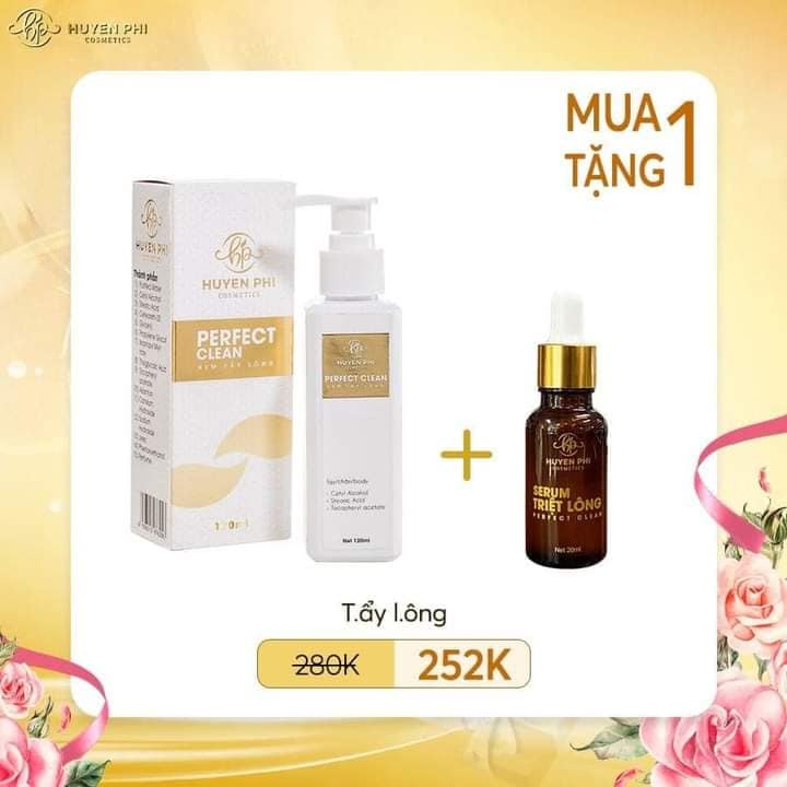 [ TẶNG KÈM SERUM ] Kem Tẩy Lông Huyền Phi 120ML