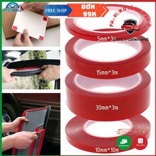 Bộ Băng Keo 3M Hai Mặt Siêu kết  Dính,Tiện Lợi ( 10mm x 3m ) ( 15mm x 3m ) ( 20mm x 3m ) ( 40mm X 3m ) ( 50mm X 3m )