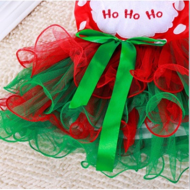 Váy đỏ hóa trang ông già Noel xinh xắn cho bé gái