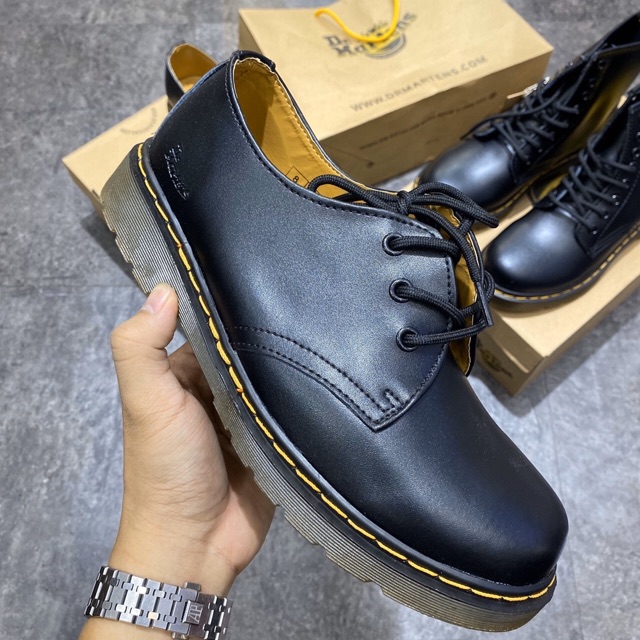 Giầy dr marten da trơn hàng 1:1 SC [ full dây + box ]