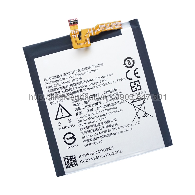 Pin Nokia 8 TA-1012 TA-1004 3030mAh Zin - Hàng nhập Khẩu